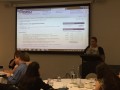 Catherine McAlpine presenting at Advocacy Sector Conversations forum