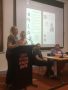 Sue Smith and Dean Dadson from SARU with 2 self advocates, Bec Biddle and Fran Lee, presenting at an Advocacy Sector Conversations forum.