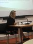 Stephanie Gotlib presenting at the 'Back to School' forum