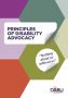 Front cover of Principles of Disability Advocacy booklet